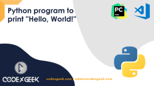 python program to print hello world
